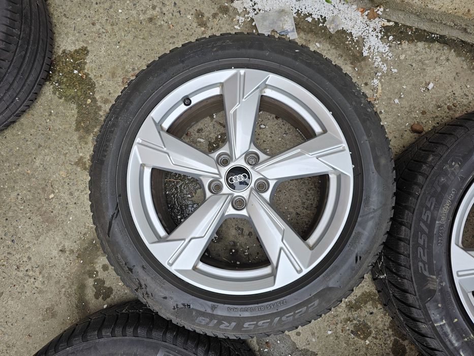 Jante originale Audi R18 + Cauciucuri iarna Pirelli 225 55 18