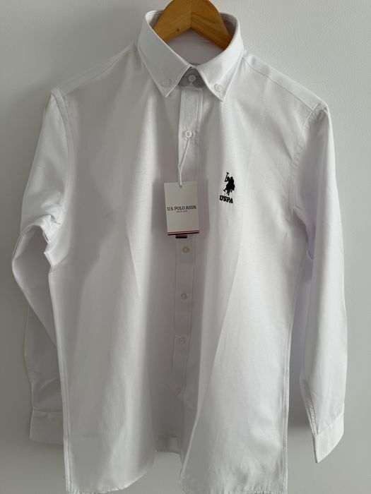 Pachet 1+1 Camasa Polo U.S Assn. Alb, Negru, Bleumarin