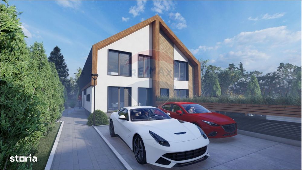 Casă / Vilă tip duplex NZEB, Eficiență energetică și confort, Bunloc