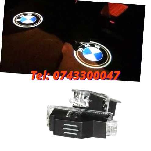 Set De 2 Proiectoare 3d Logo Bmw Led Portiere Usi