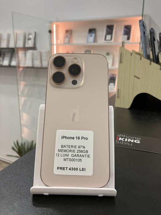 Magazin vindem iPhone 16 Pro, in GARANTIE!
