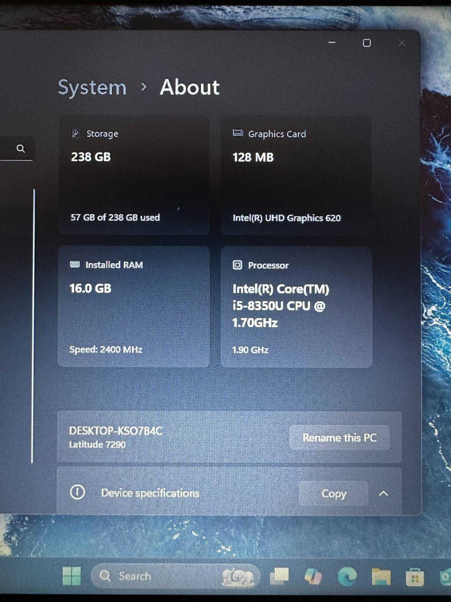 Dell Latitude 7290 i5-8350U/16GB/256GB