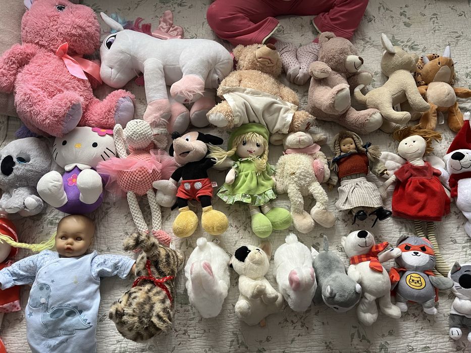 Lot jucării bebelusi si plușuri