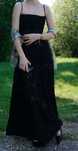 House of CB: Black Floral Lace Back Maxi Dress, Seren black