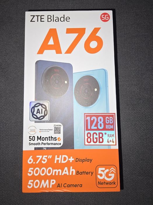 Продавам чисто нов ZTE Blade A76 5G