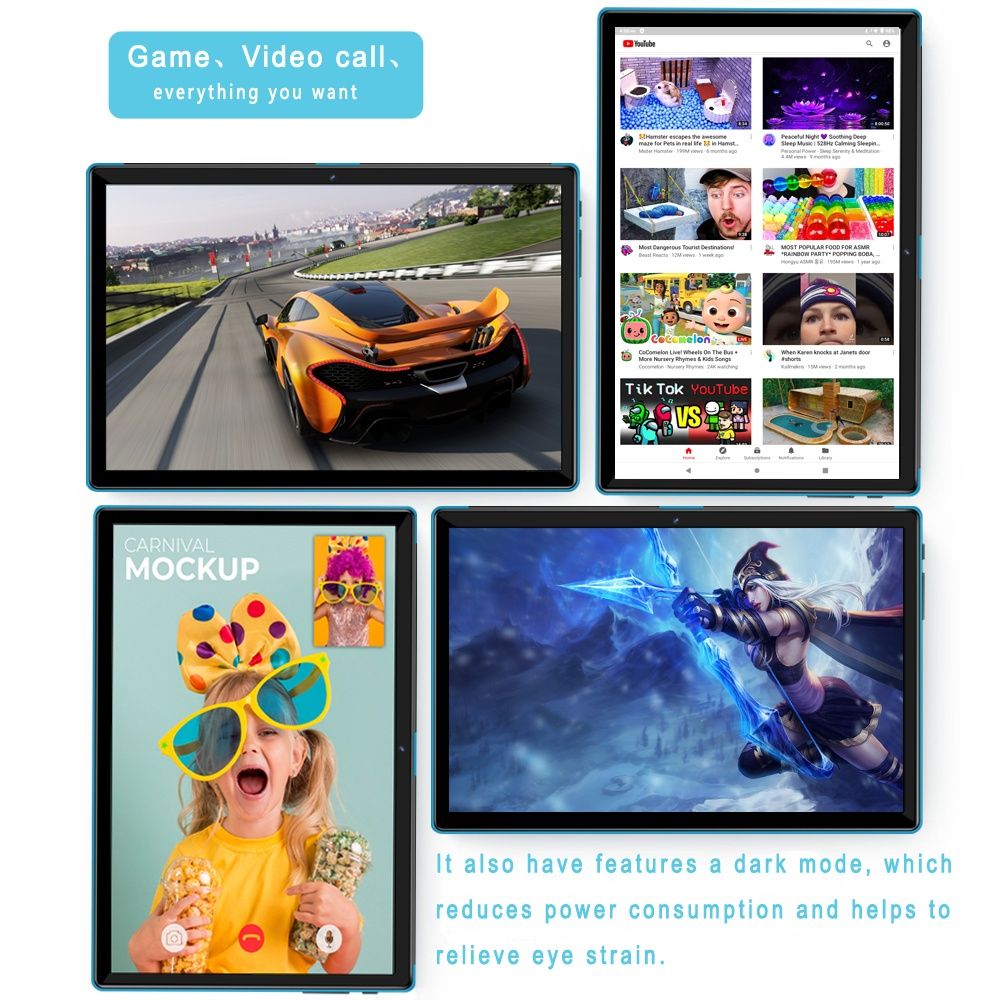 Tabletă BDF M107 - 10.1 inch, 4GB RAM, 64GB ROM, Dual SIM, WiFi - noua