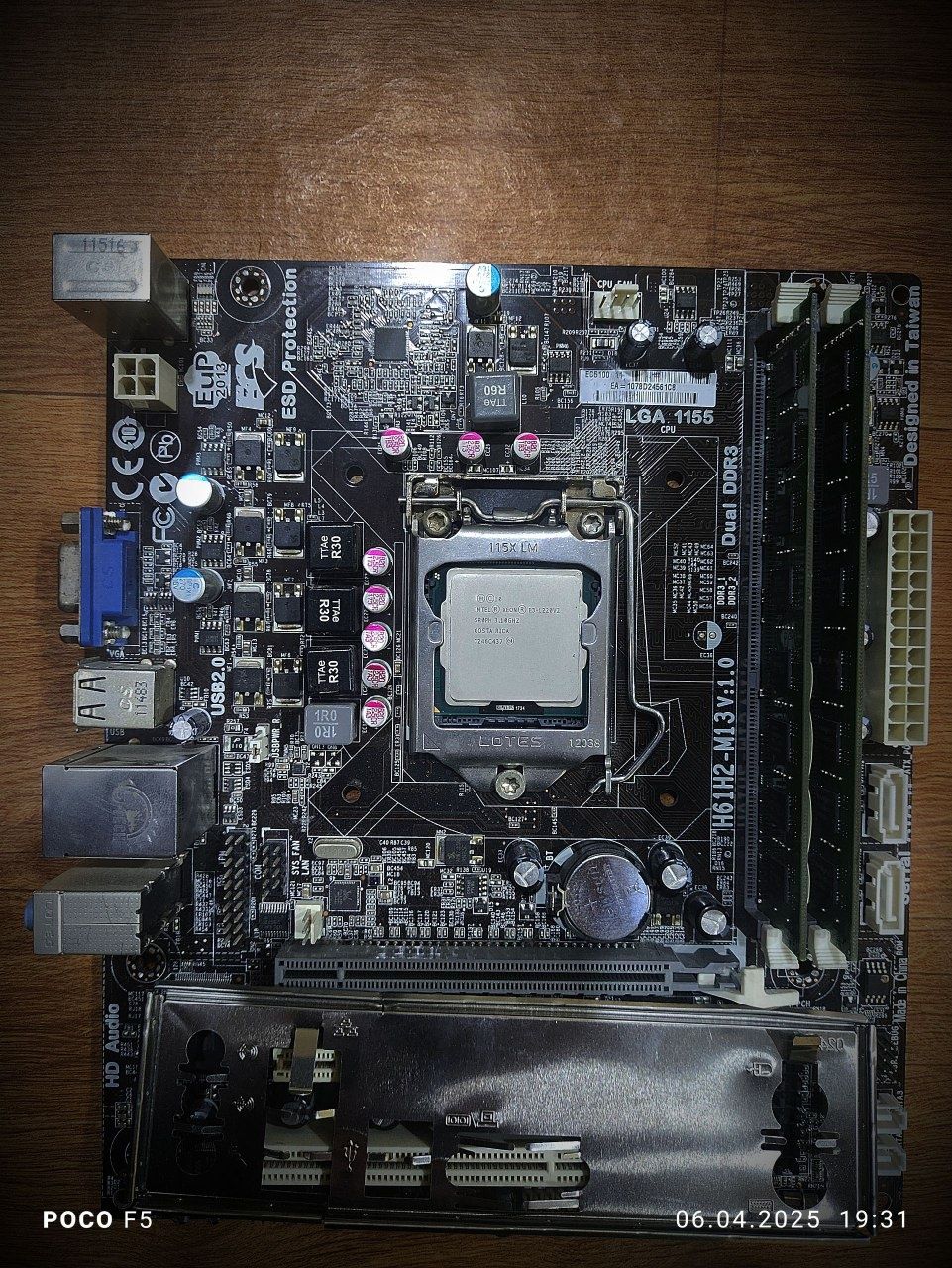 Комплект H61+8GB+I5 3470