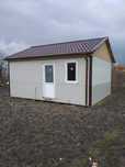 Casa modulara si garaje auto din structura metalica si panou sandwich