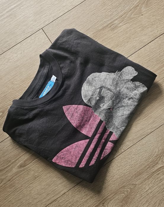 Tricou Adidas, , neagru, vintage, logo retro, marimea xS