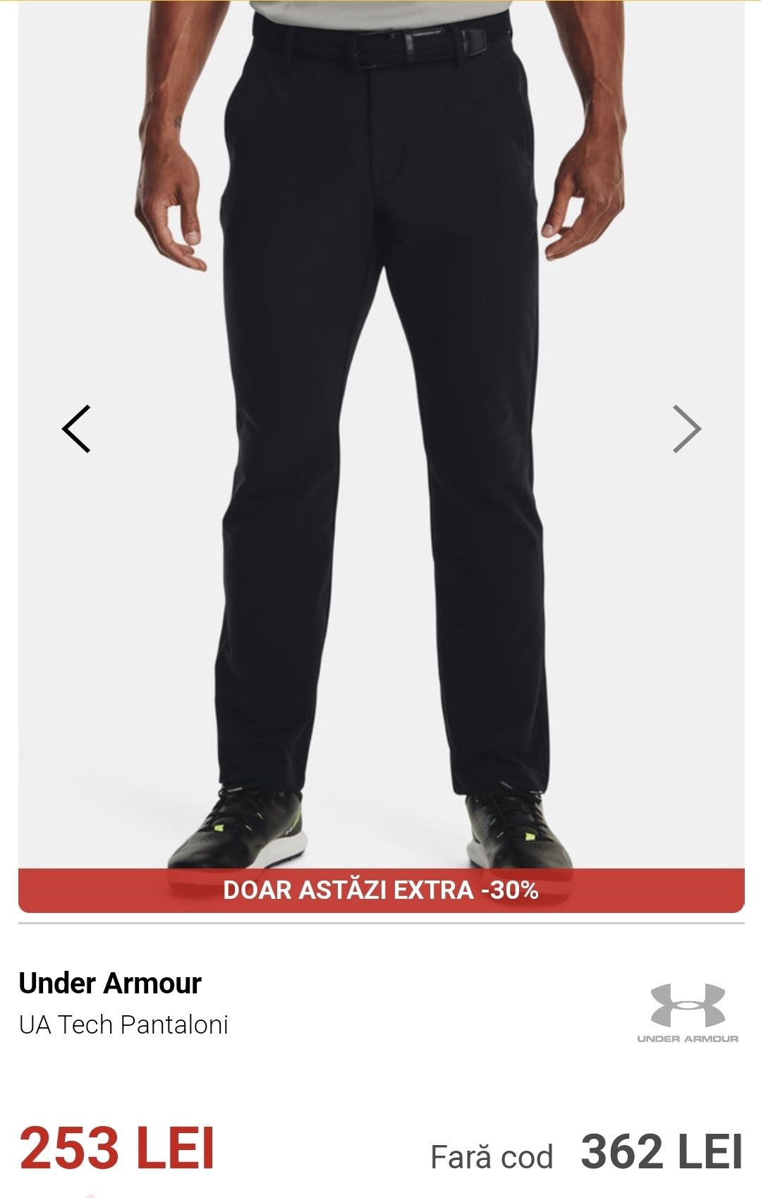 Pantaloni straight under armour