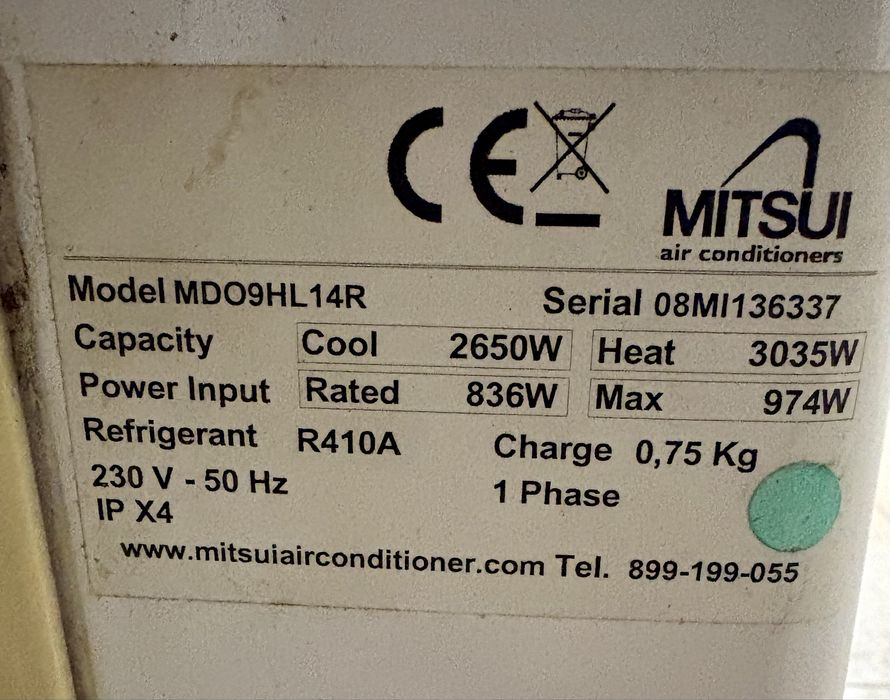 Инверторен климатик MITSUI - 9