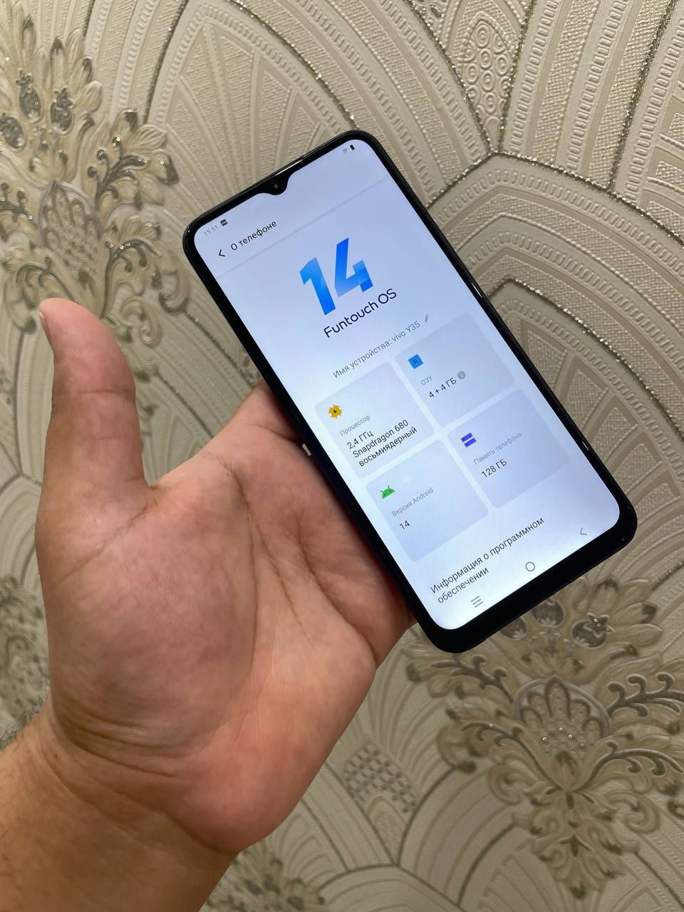 Vivo Y35 Ideal holatda Aybi yoq 4+4/128gb