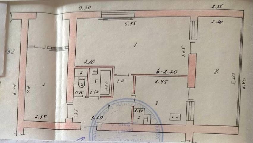 Продается 2х комнатная квартира на Ц1