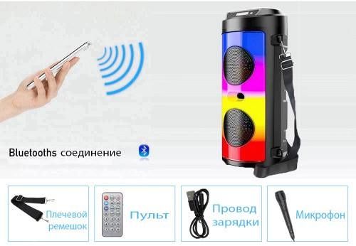 Колонка с микрофоном караоке