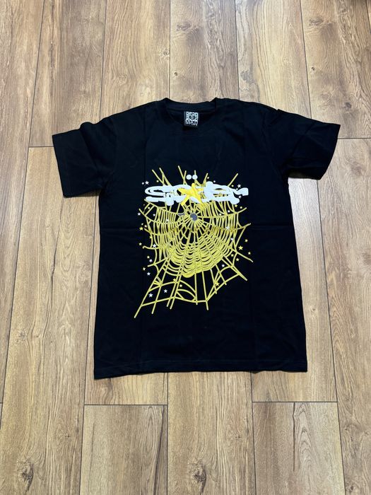 НОВО! Sp5der Gold Web T-shirt тениска