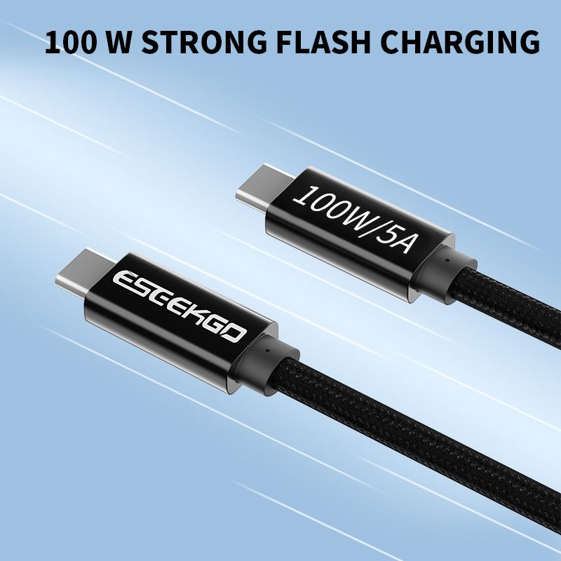 100W USB C кабел за смартфони и компютри