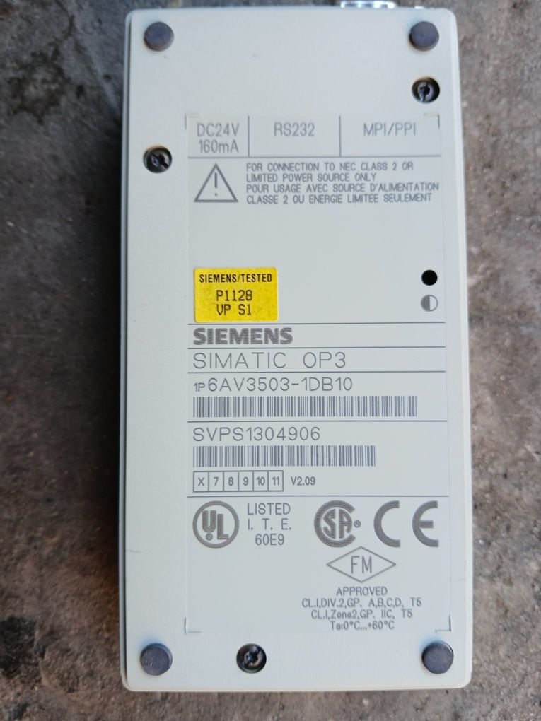 Siemens Simatic OP panel