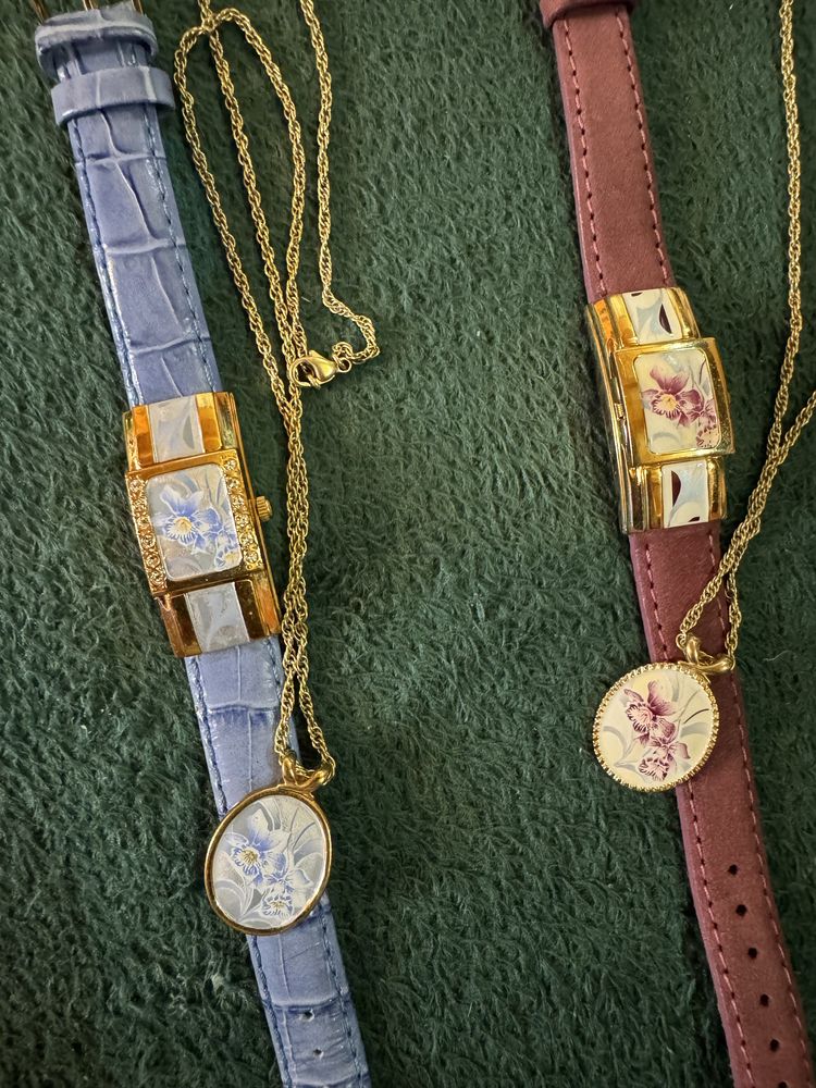 Set Andre Mounche de colectie placat cu aur 18 kt