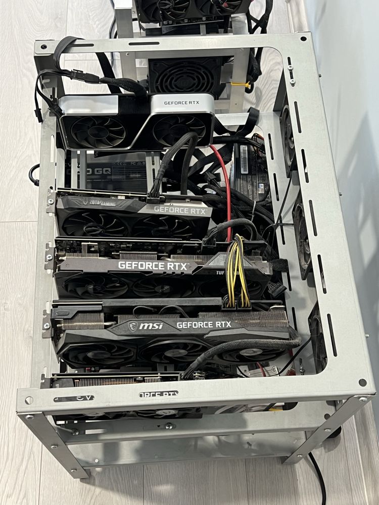 2 x Mining Rigs (3060ti & 3060) // Self host DeepSeek, GPT, Claude AI