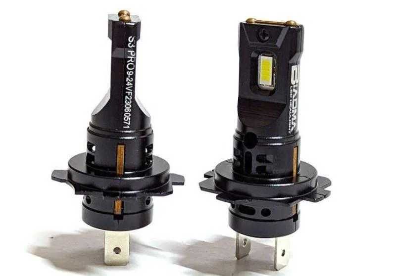Диодни LED крушки S3 PRO H7 Plug & Play с вграден вентилатор