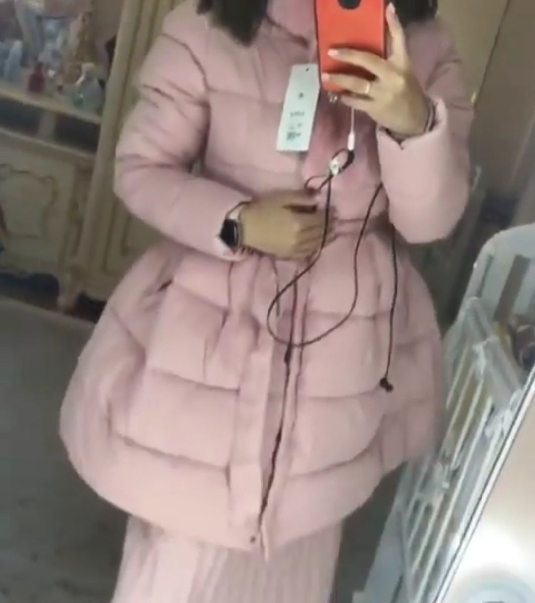 Куртка зимняя розовая