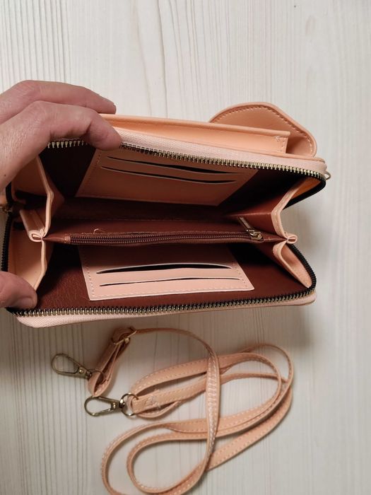 Новая мини-сумка + кошелёк 2-в-1 с ремешком