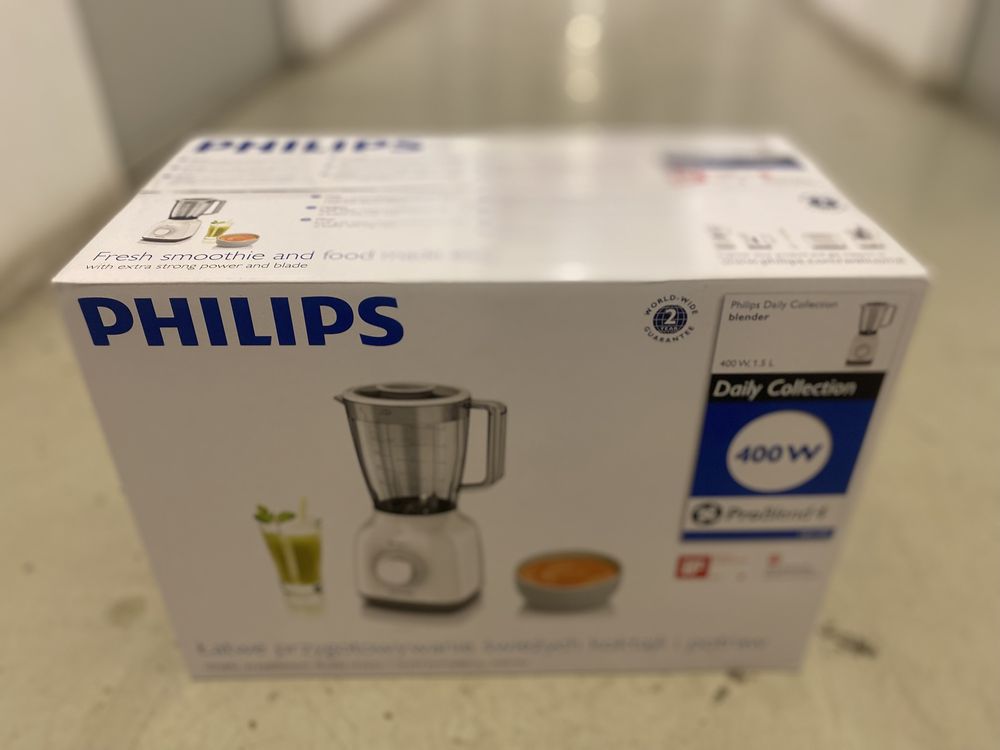 Blender Philips Daily Collection HR2105/00, 400 W, 1.25 l, 2 Viteze, F