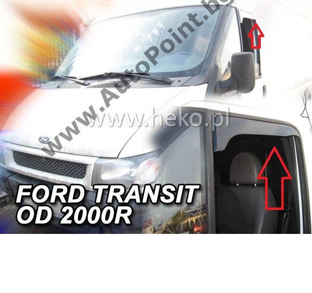 Ветробрани HEKO Ford Transit от 2000 от горе малък