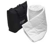 Patura cu greutate 5 kg Cura Pearl, 135x200 cm, bumbac alb