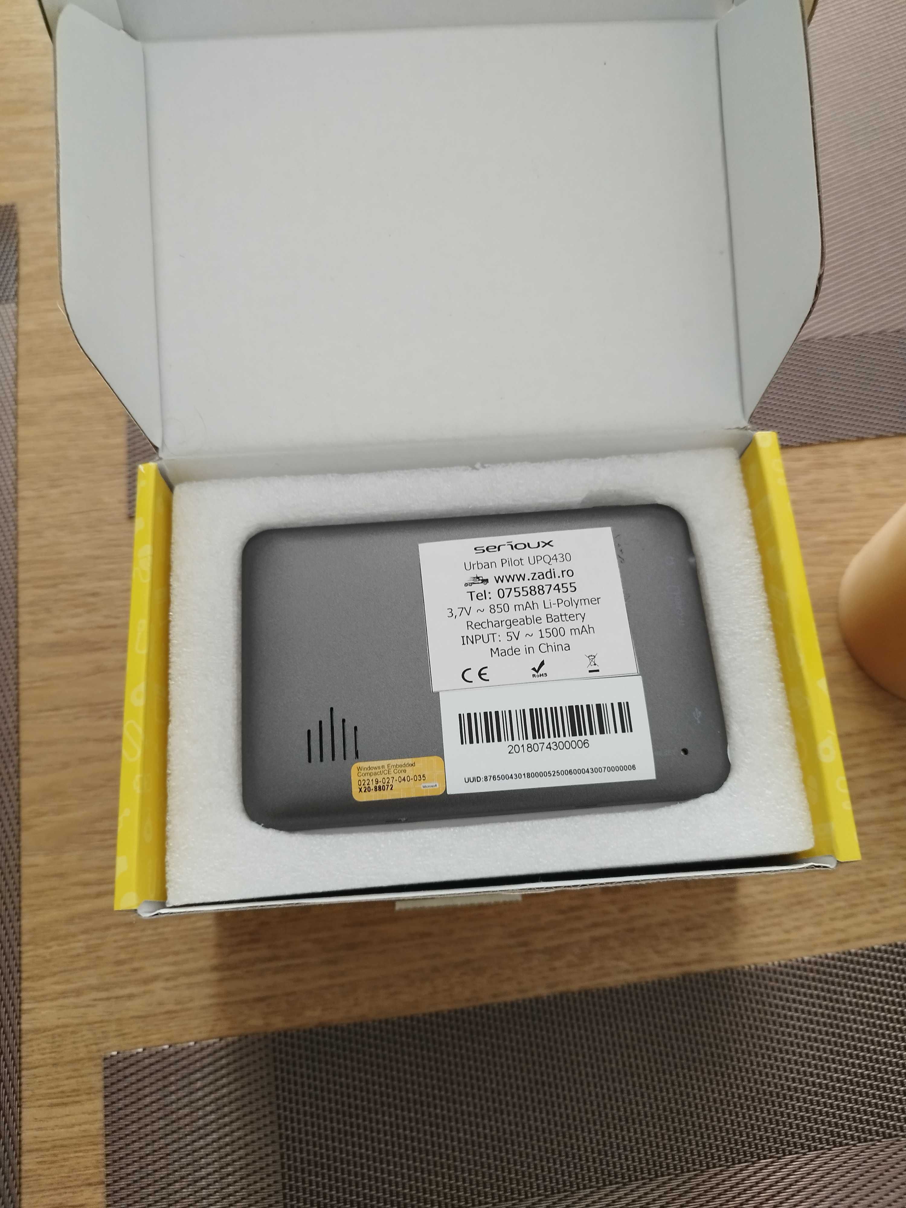 GPS UPQ430-Serioux-gata de drum cu harti, program, auto/camion