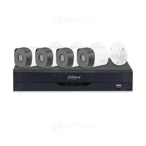 Sistem supraveghere exterior Dahua WizSense, 4 camere, 2 MP, IR 20 m