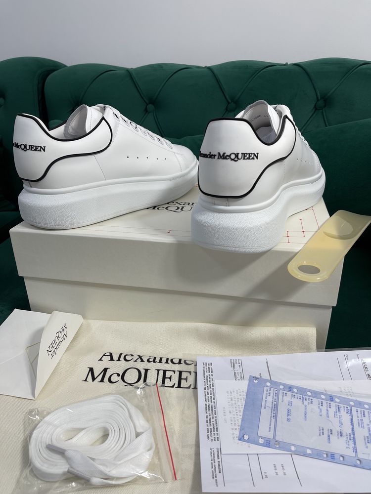 Adidasi Alexander McQueen piele naturala 100% Full Box Premium