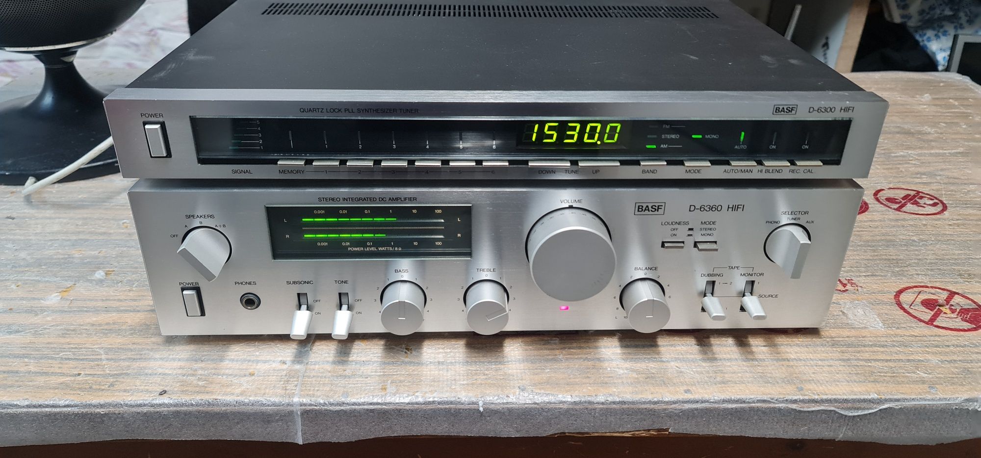 Amplificator și Tuner vintage BASF D6360 Hi Fi,colectie