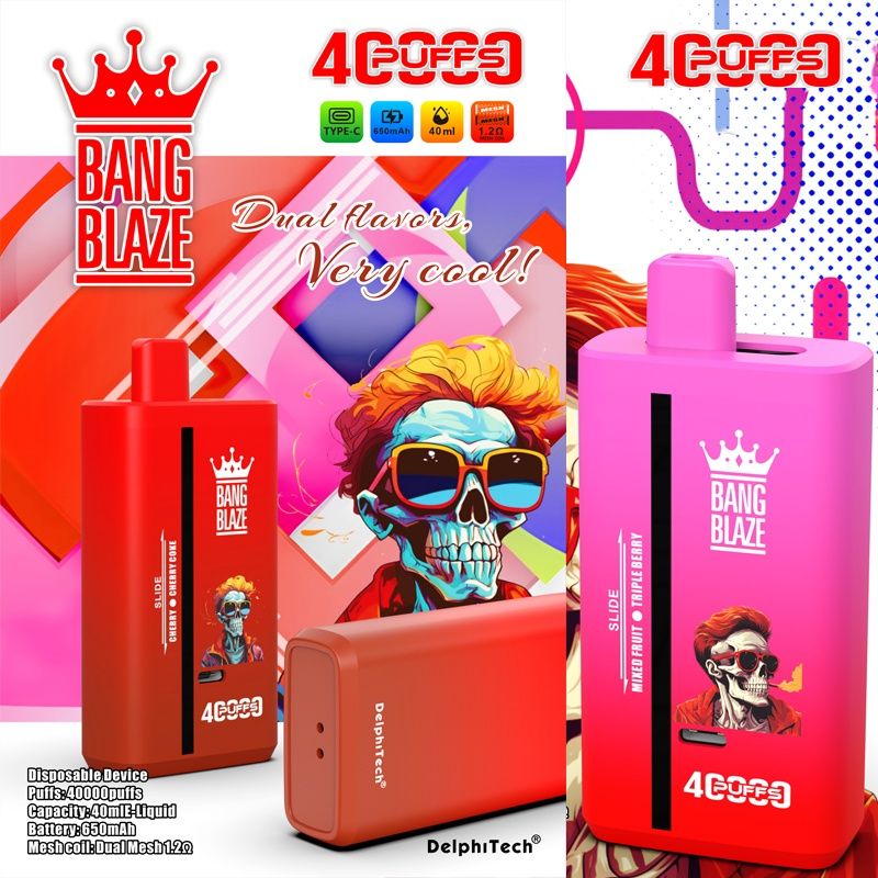 Pachet 2 vape 40.000 puffs 2 arome Reincarcabil Type C