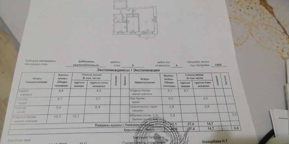 Үй сатылады ТОРГ БАР ! Теміртау қаласы Матросова 4