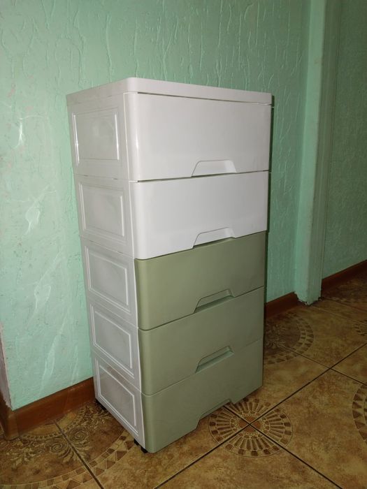 Новый пластиковый комод 5 ящиков