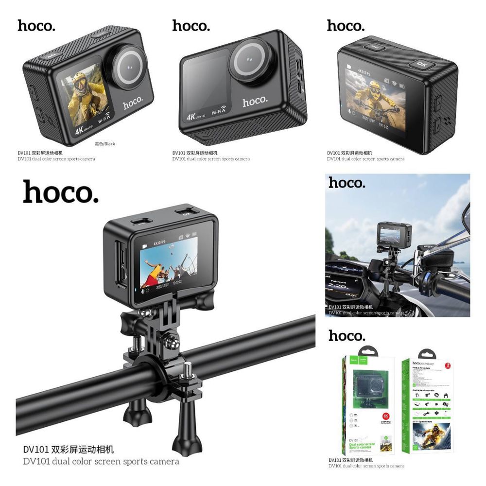 Экшн-камера 4K Hoco DV101 900mah 3840 х 2160Р