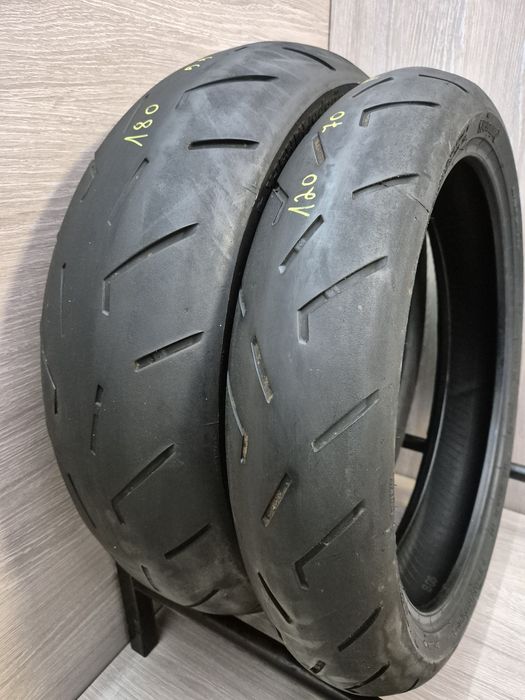 Set anvelope moto 120 70 17 cu 180 55 17 Continental Attack 4 dot 2021