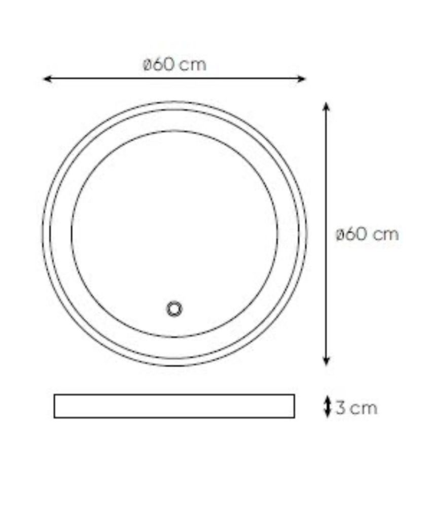 Огледало с LED осветление ESPE SA 3012 / 60 см. + трансформатор