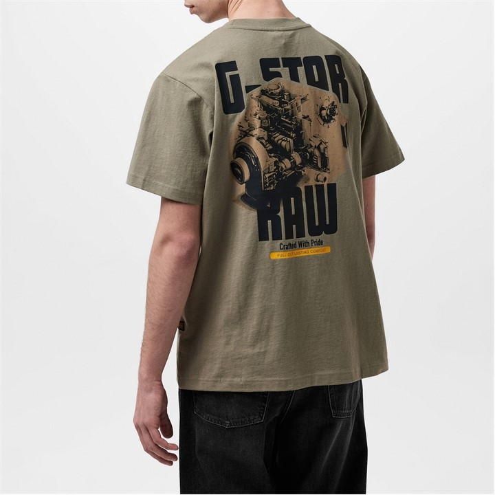 Уникална тениска G-Star Raw Engine M , L Loose нова мъжка оригинал