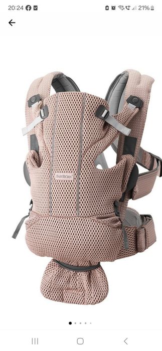 Marsupiu babybjorn roz mini 3d Mesh nou