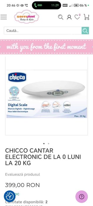 Vând cantar de bebeluși