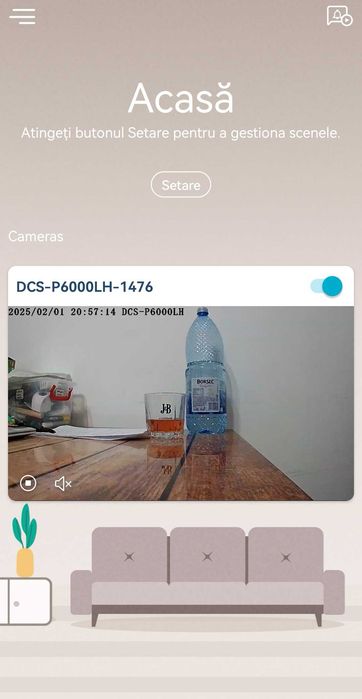 Camera mini IP Wireless D-LINK DCS-8000LH, HD 720p, IR, zi/noapte
