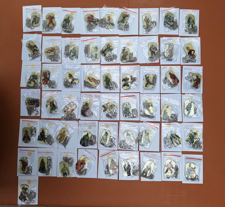 Пълен комплект Marvel Dog Tags (1–55) • Upper Deck 2015 •