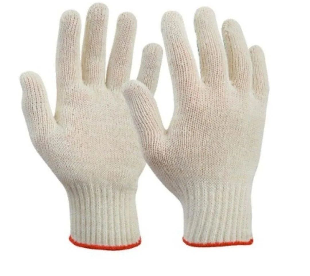 Перчатки рабочие ХБ, перчатки хозяйственные, перчатки белые!