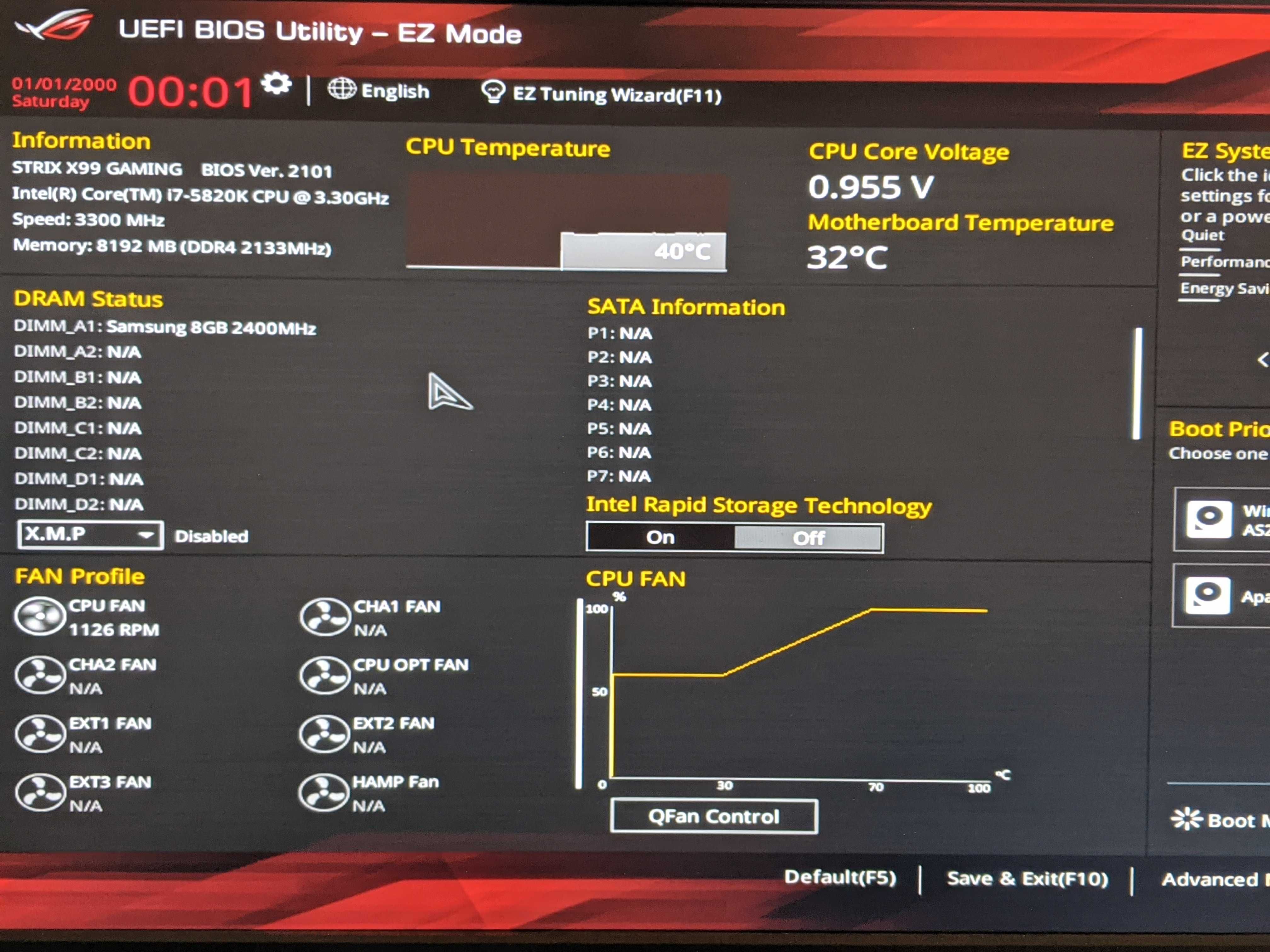 kit placa de baza ASUS ROG STRIX X99 Gaming + procesor Intel i7 5820K