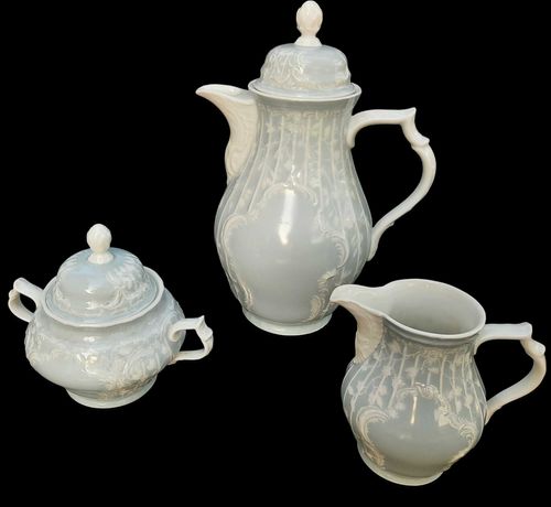Трио чайник, захарница и латиера Rosenthal Sanssouci