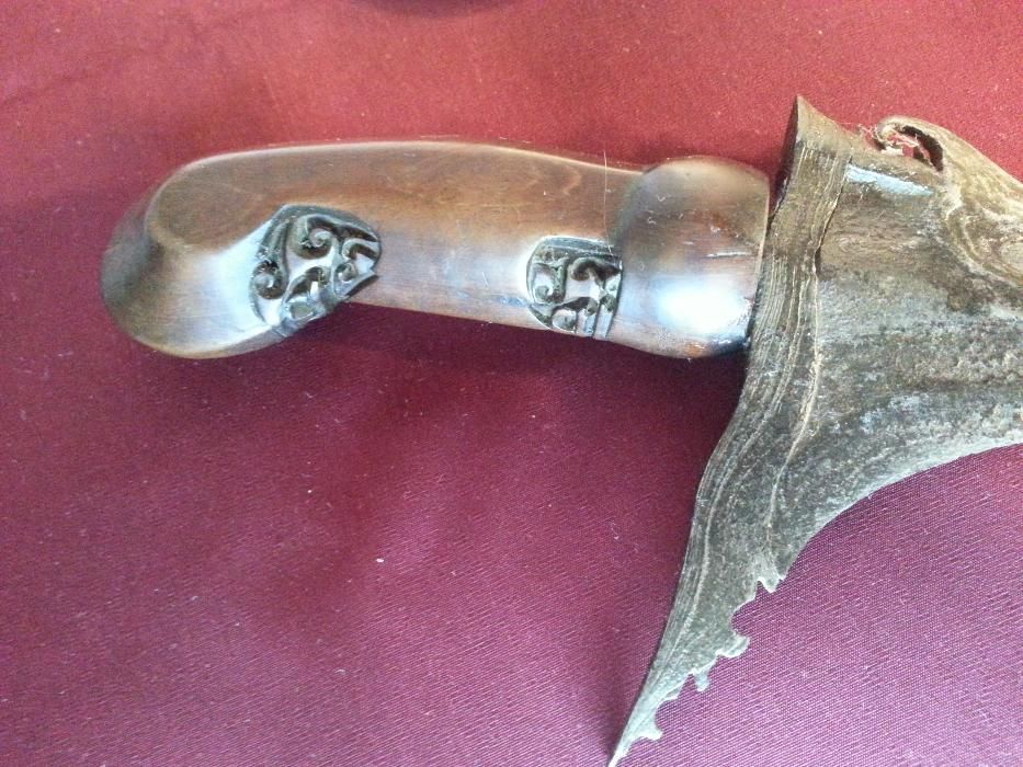 Уникална Кама КРИС , Керис Дамаска Стомана, Сребърна Кания