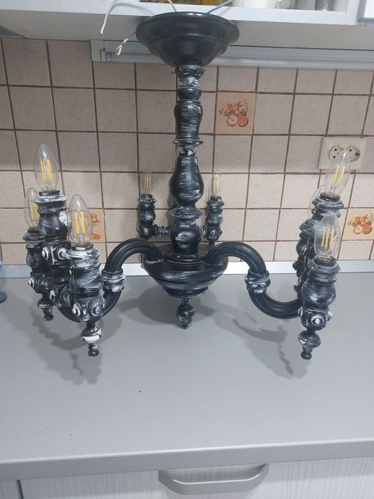 Candelabru lemn unicat