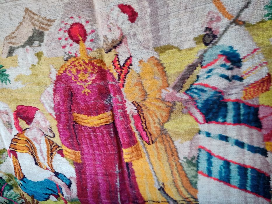 Килим,тъкан от вълна!Арабски мотиви,произведен в Анадола 1915-1920г.,